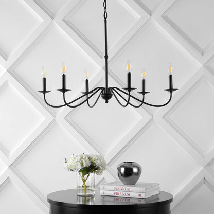 Lustre LED en fer à 6 lumières, 34,75 $, par JONATHAN Y