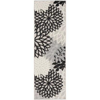 Nourison Alice Indoor/Outdoor Blue Floral Area Rug