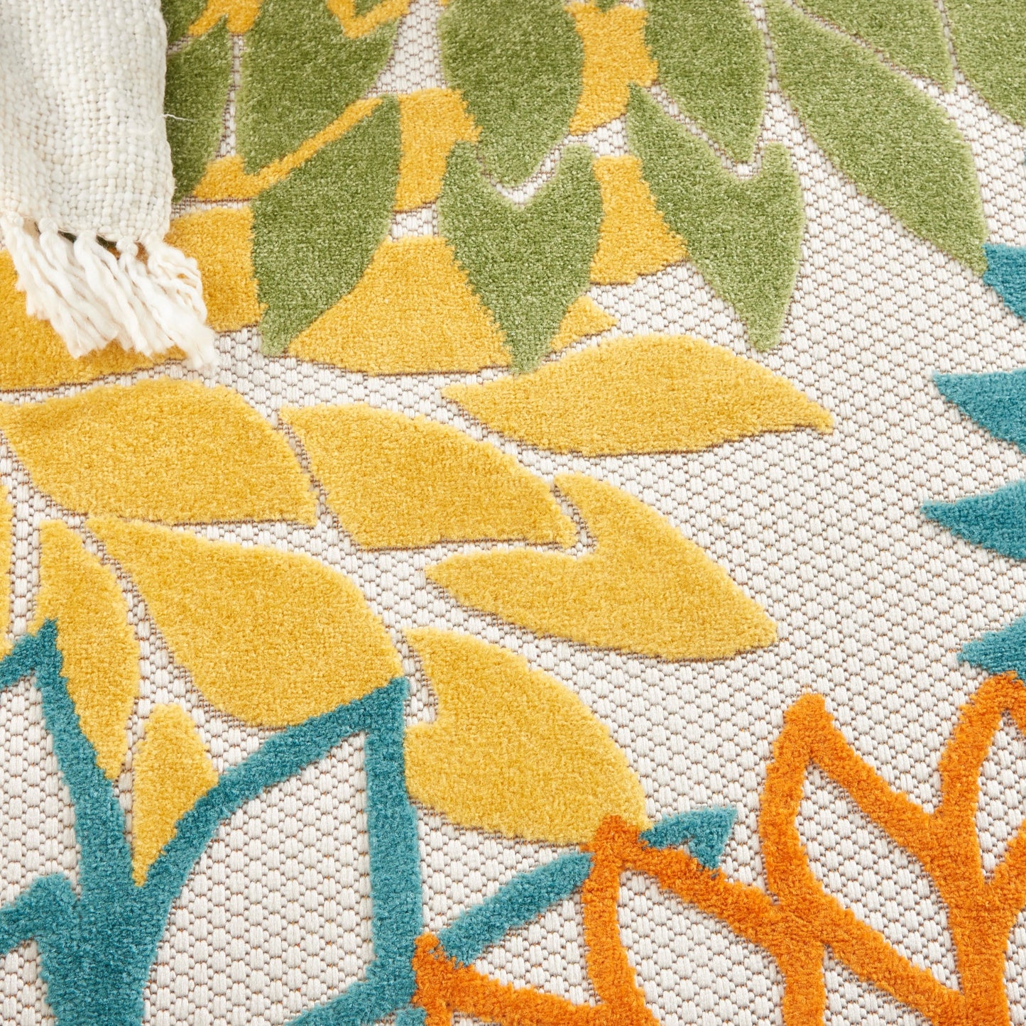 Nourison Alice Indoor/Outdoor Blue Floral Area Rug