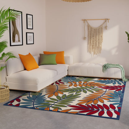 Nourison Alice Indoor/Outdoor Floral Area Rug