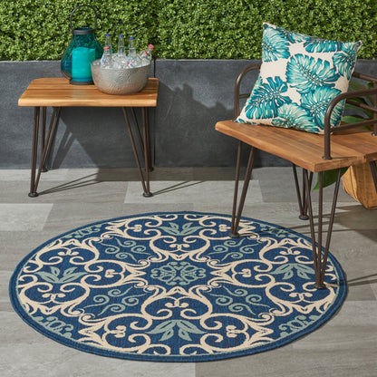 Nourison Caribbean Floral Geometric Indoor/Outdoor Area Rug