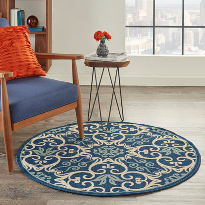 Nourison Caribbean Floral Geometric Indoor/Outdoor Area Rug