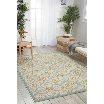 Nourison Caribbean Floral Geometric Indoor/Outdoor Area Rug