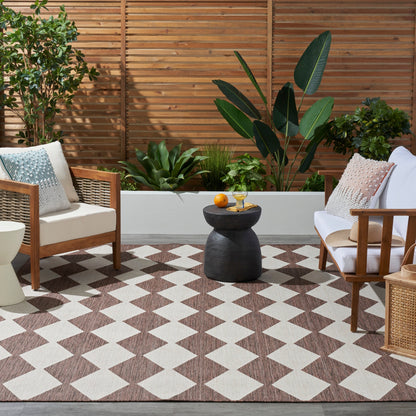 Nourison Positano Indoor/Outdoor Geometric Area Rug