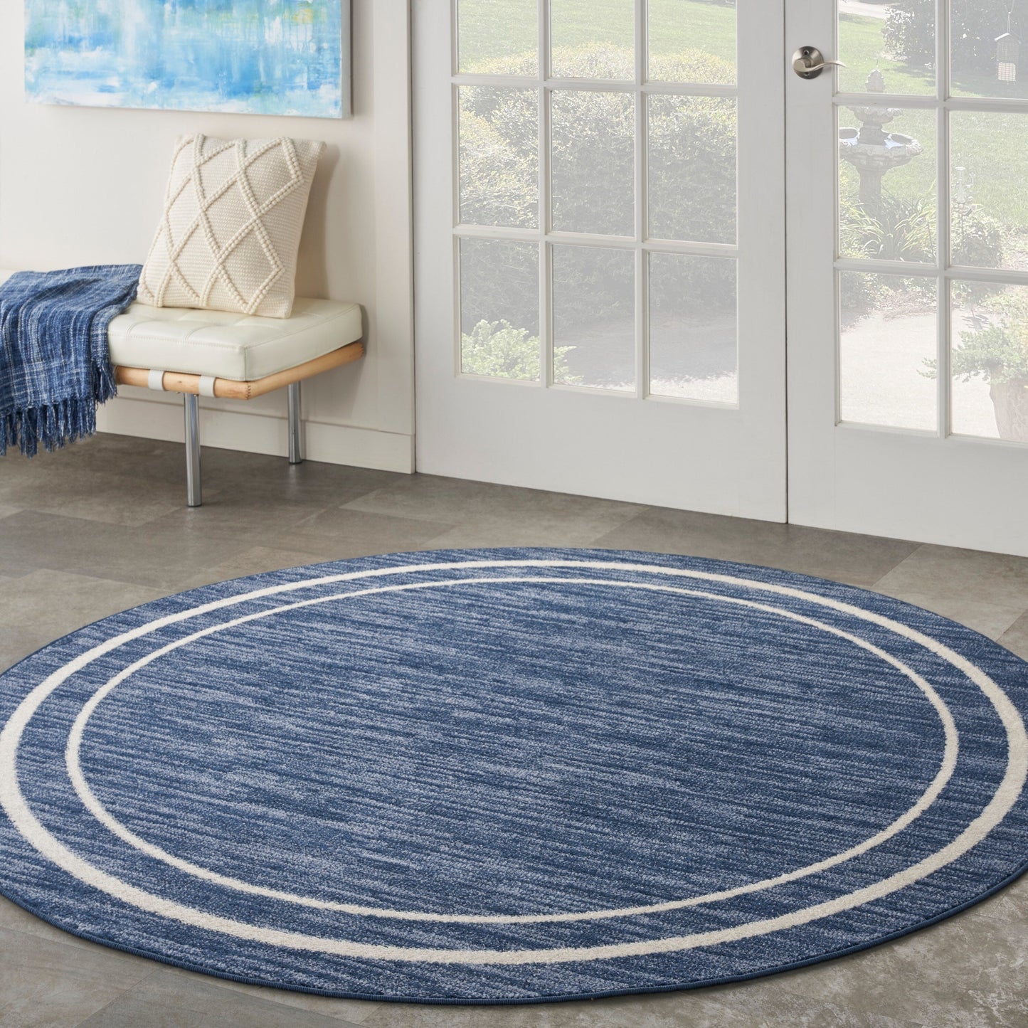 Nourison Sandy Indoor / Outdoor Solid Area Rug