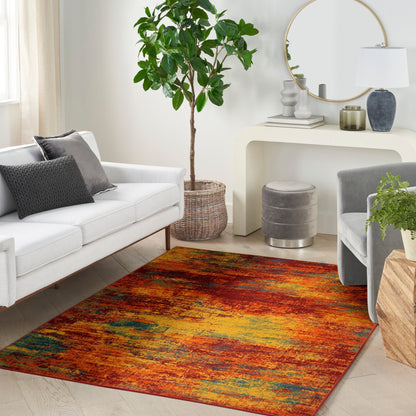 Nourison Sandy Indoor/Outdoor Abstract Area Rug