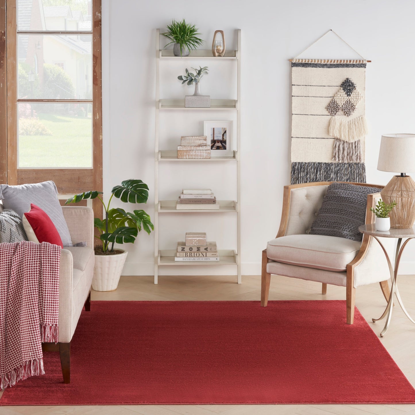 Nourison Modern Solid Indoor/Outdoor Area Rug