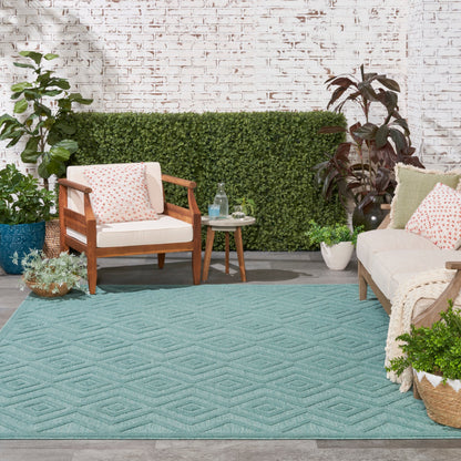Nourison Versatile Indoor/Outdoor Geometric Flatweave Area Rug