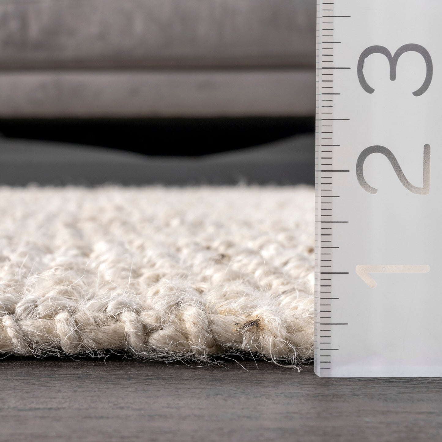 Nuloom Ashli Solid Farmhouse Jute Area Rug