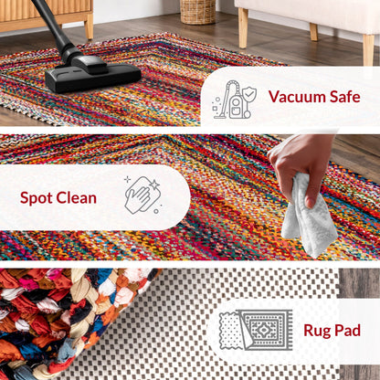 Nuloom Tammara Bohemian Hand Braided Area Rug