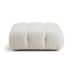 Pouf modulaire Solace blanc cassé