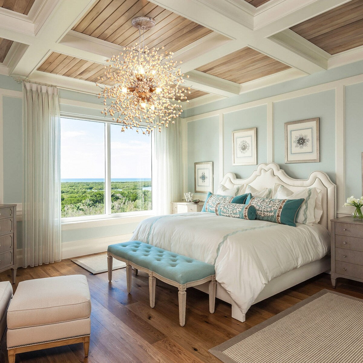 OYIPRO Modern Firework Sputnik Chandelier Crystal Pendant Lighting