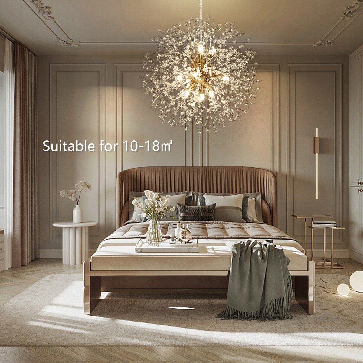 OYIPRO Modern Firework Sputnik Chandelier Crystal Pendant Lighting