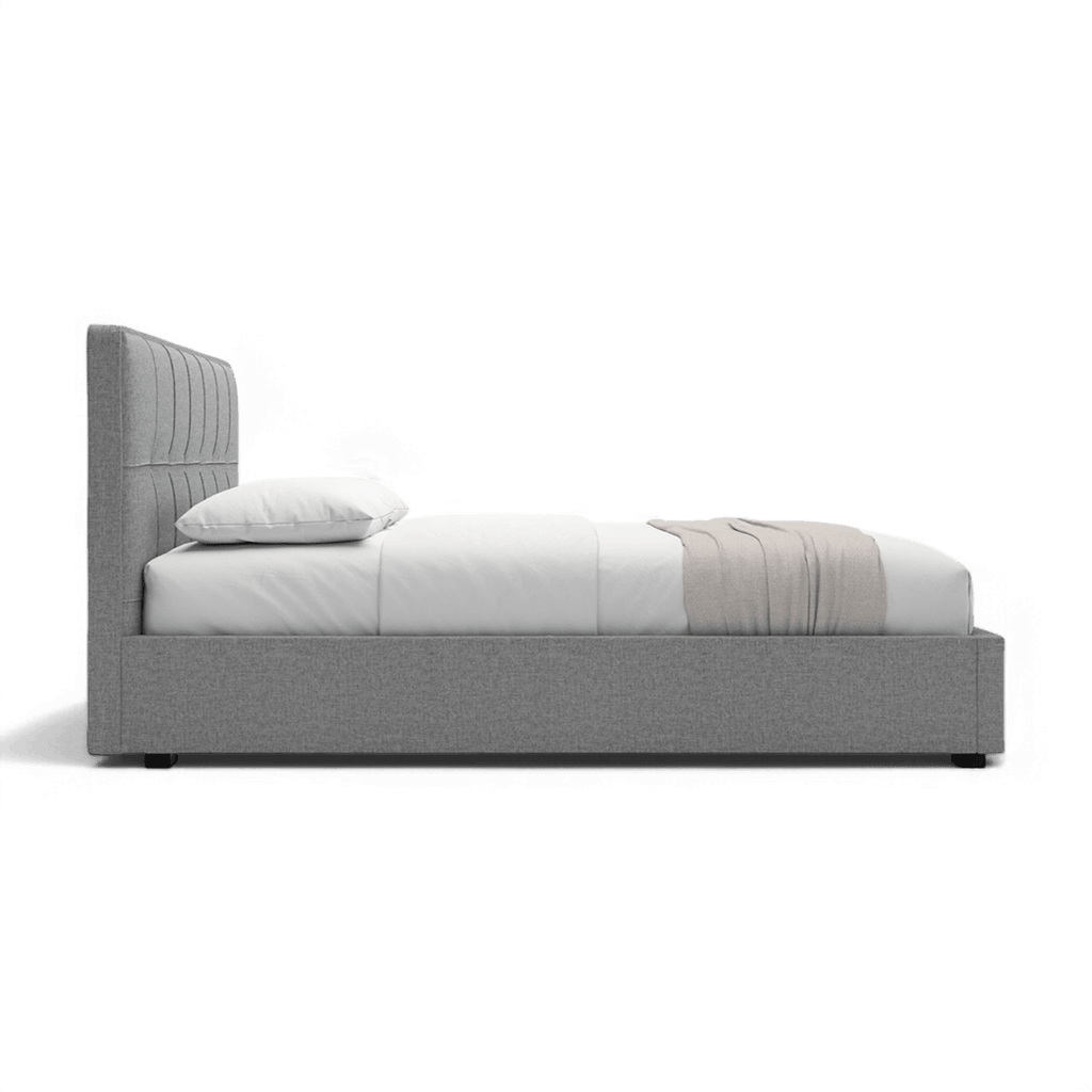 Lit en tissu Oliver gris
