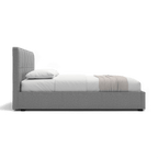 Lit en tissu Oliver gris