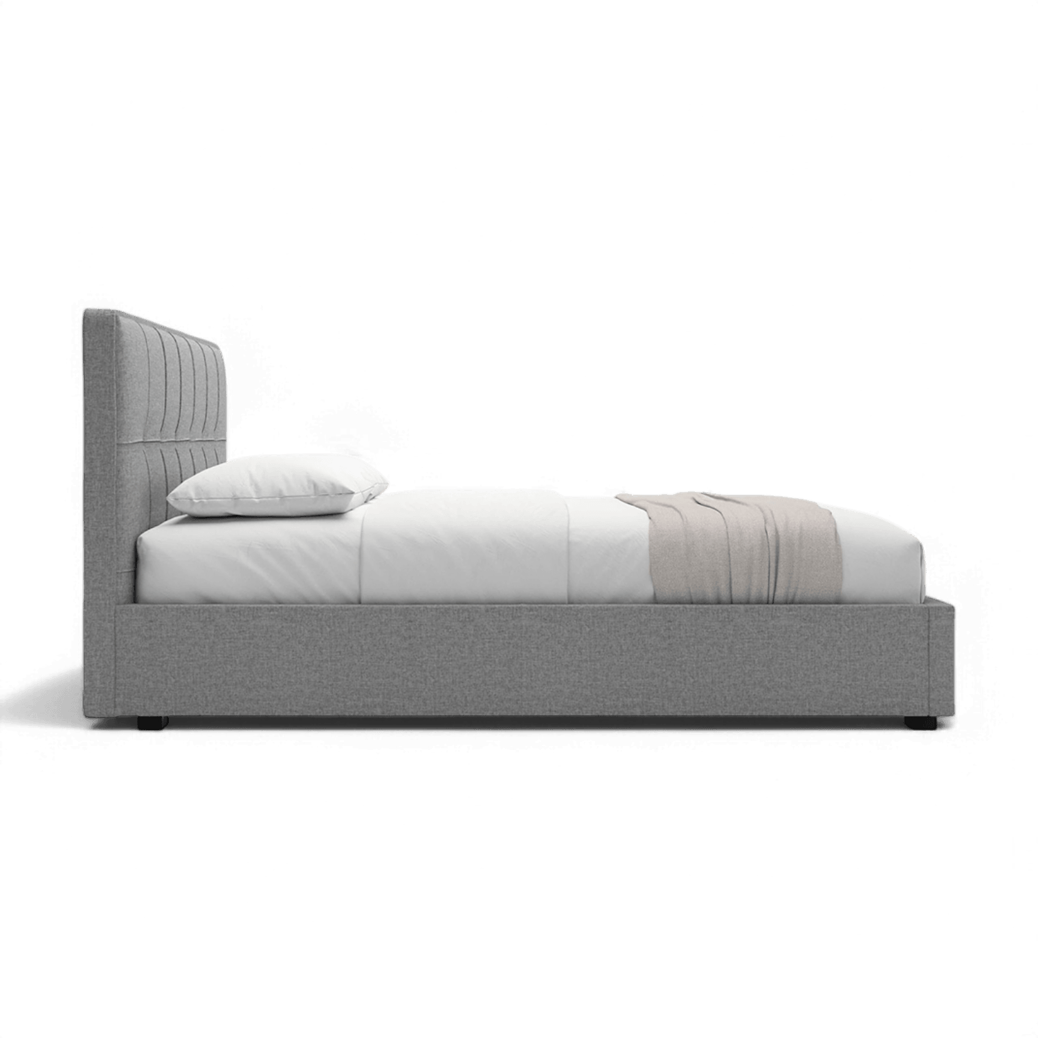 Lit en tissu Oliver gris