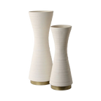 Ensemble de vases Ondra blancs