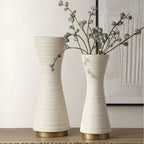Ensemble de vases Ondra blancs