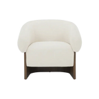 Fauteuil de salon Orlo crème