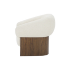 Fauteuil de salon Orlo crème