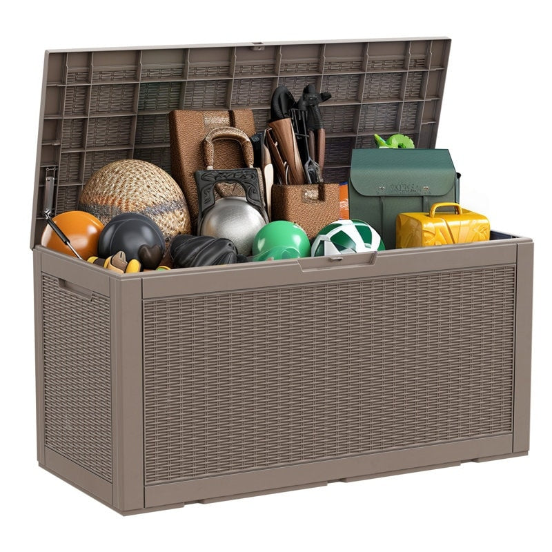 Outdoor Patio Storage Resin Lockable Deck Box