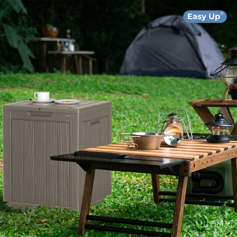 Outdoor Patio Storage Resin Lockable Deck Box