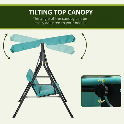 Outsunny 3-Person Porch Lawn Swing