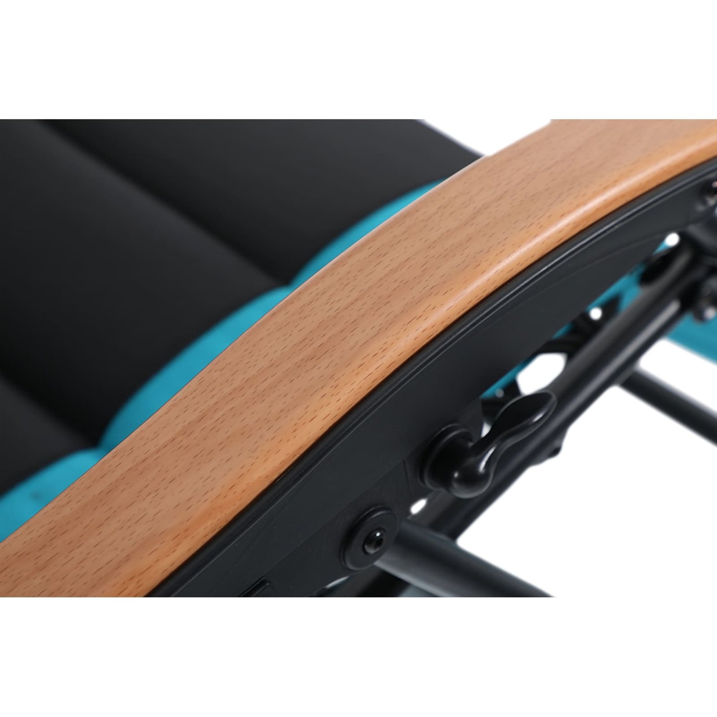 Fauteuil de salon surdimensionné XL rembourré à gravité zéro, accoudoirs larges, inclinable et réglable avec porte-gobelet - N/A