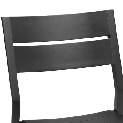 Ensemble de salle à manger d'extérieur en aluminium Pellebant 5/7/9 pièces avec table extensible et chaises empilables