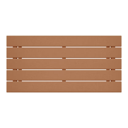 Polytrends Laguna Hdpe All Weather Outdoor Patio Rectangular Coffee Table