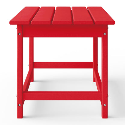 Polytrends Laguna Hdpe All Weather Outdoor Patio Rectangular Coffee Table