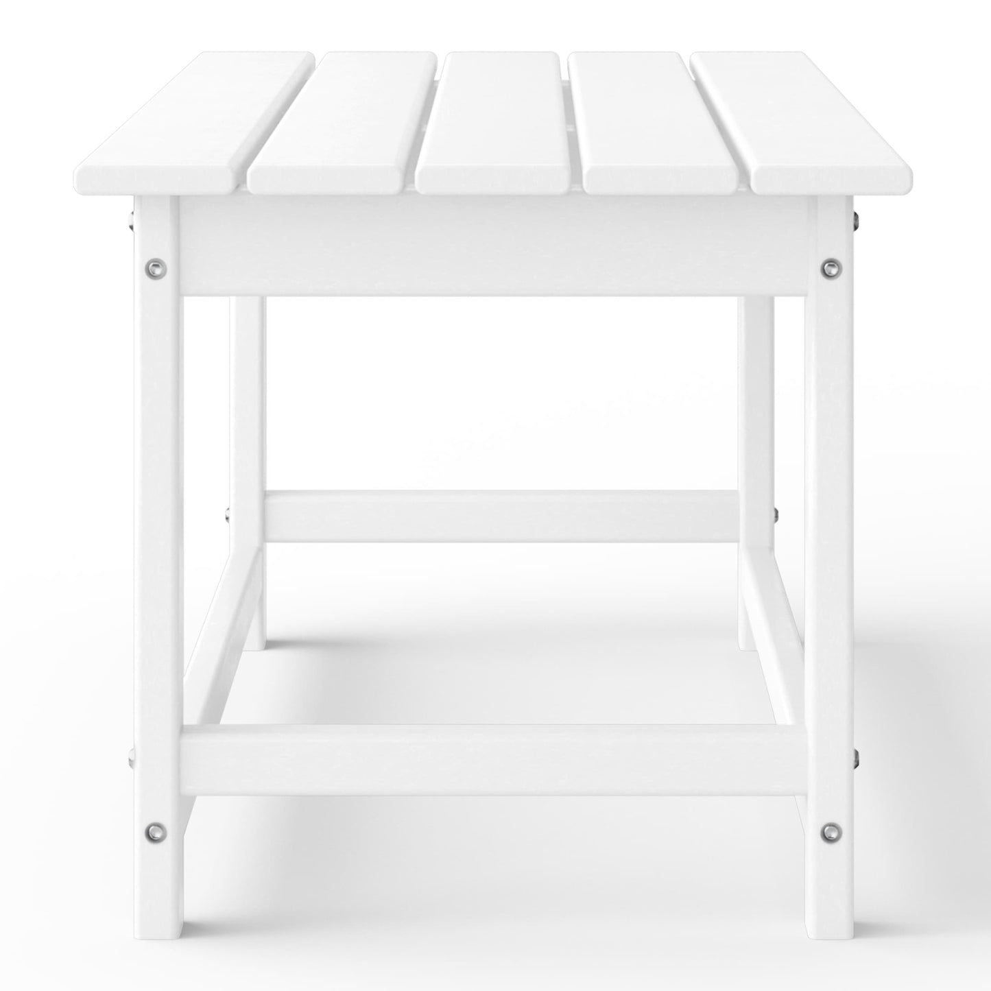 Polytrends Laguna Hdpe All Weather Outdoor Patio Rectangular Coffee Table