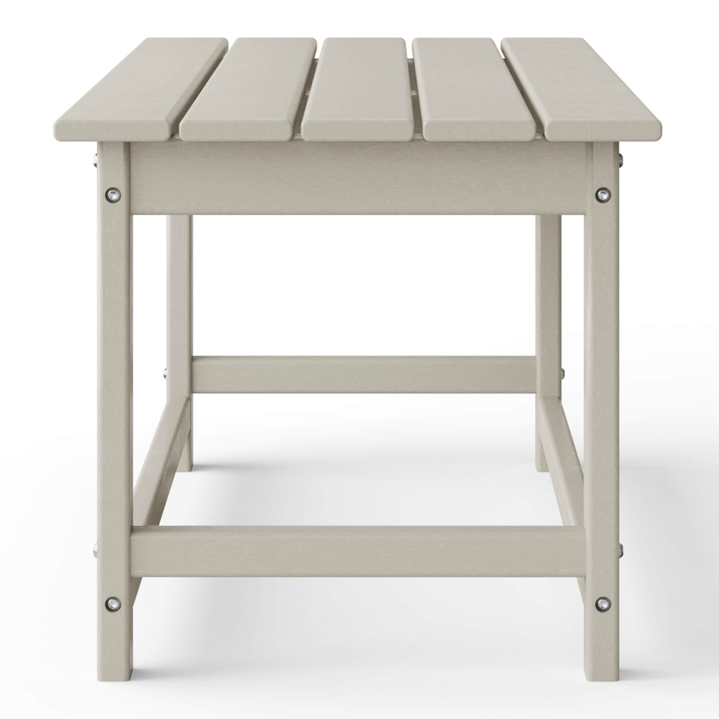 Polytrends Laguna Hdpe All Weather Outdoor Patio Rectangular Coffee Table