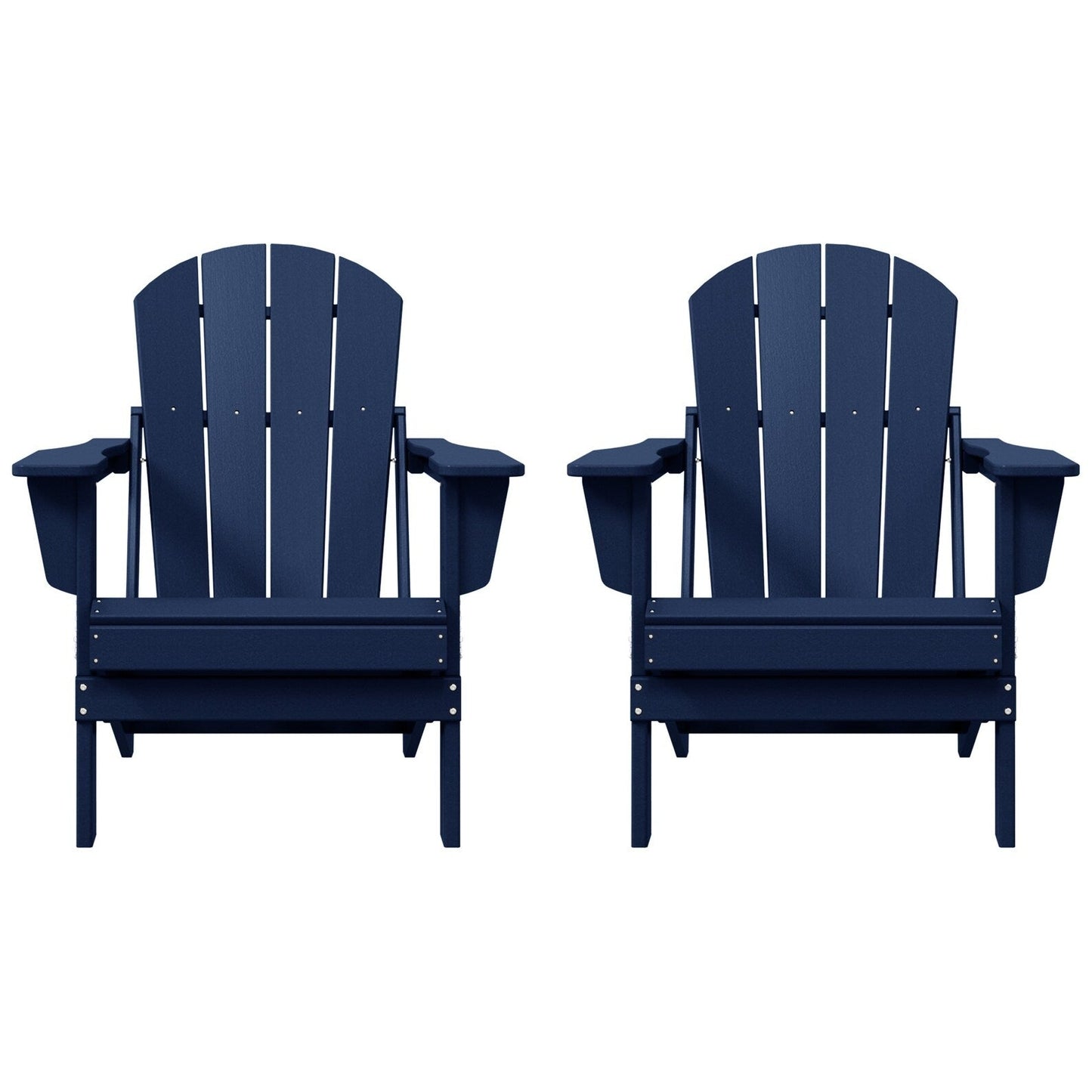 Chaises pliantes Adirondack Polytrends Laguna résistantes aux intempéries (lot de 2)
