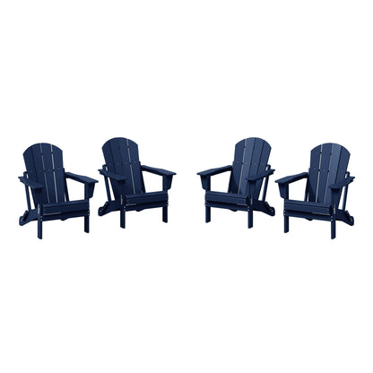 Chaises pliantes Adirondack Polytrends Laguna résistantes aux intempéries (lot de 4)