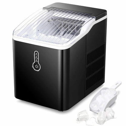 Portable Countertop Ice Maker Machine，26Lbs/24H， Self-Cleaning Home, Low Noise