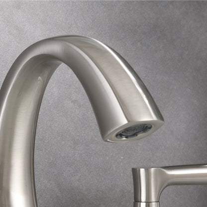 Proox 8 Widespread Bathroom SpotShield Basin Faucet w/ Drain Assembly