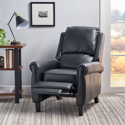Fauteuil inclinable en cuir PU ultra-confortable Roomfitters, fauteuil inclinable luxueux pour salon ou chambre à coucher