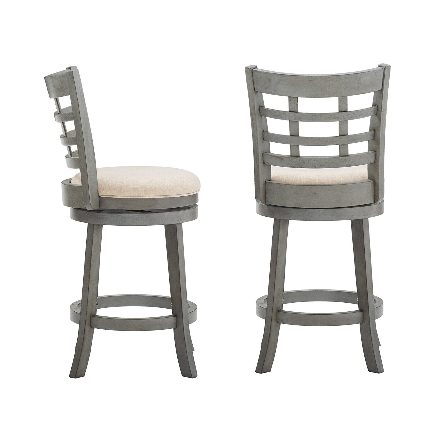 Rovinj Upholstered Back Swivel Counter Stool