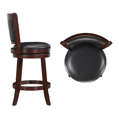 Rovinj Upholstered Back Swivel Counter Stool