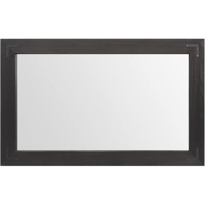 Rustic Wooden Framed Wall Mirror, Natural Wood Bathroom Vanity Mirror