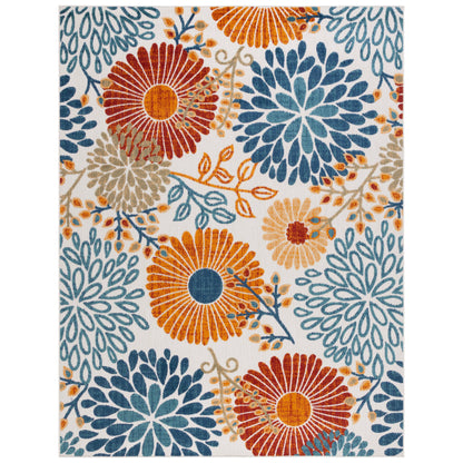 SAFAVIEH Cabana Hillechien Indoor/ Outdoor Waterproof Patio Floral Rug