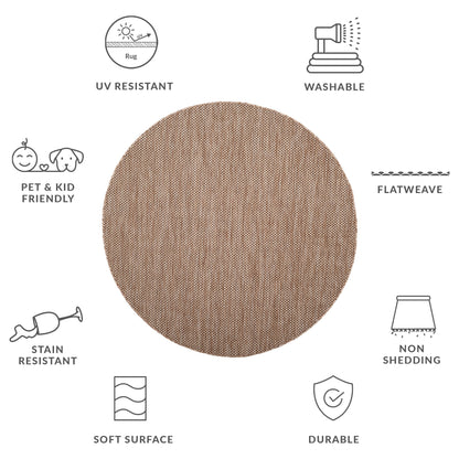 SAFAVIEH Courtyard Begajeta Indoor/Outdoor Waterproof Patio Backyard Rug.