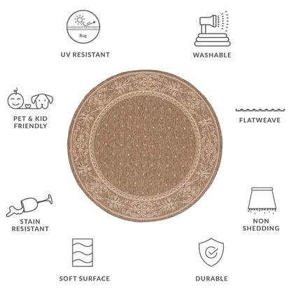 SAFAVIEH Courtyard Hendrina Indoor/ Outdoor Waterproof Patio Backyard Rug