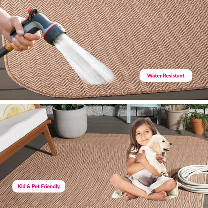 SAFAVIEH Courtyard Ilmur Indoor/ Outdoor Waterproof Patio Backyard Rug