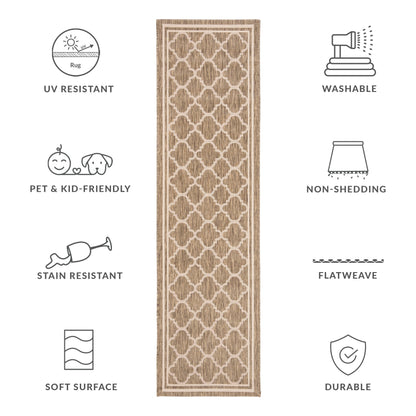 SAFAVIEH Courtyard Kristelle Indoor/ Outdoor Waterproof Patio Backyard Rug