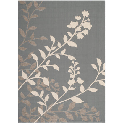 SAFAVIEH Courtyard Luann Botanical Indoor/ Outdoor Waterproof Patio Backyard Rug