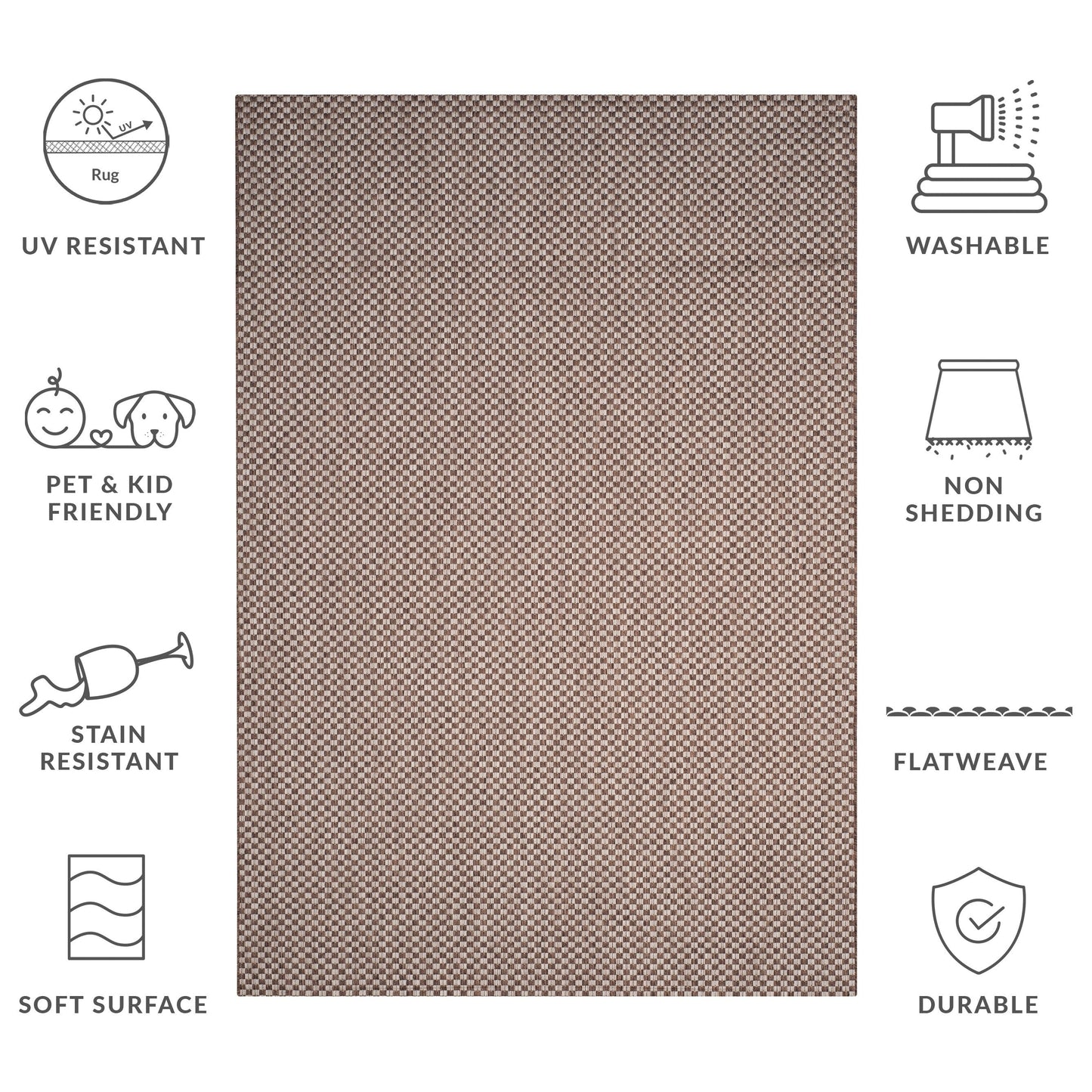 SAFAVIEH Courtyard Ragini Indoor/Outdoor Waterproof Patio Backyard Rug