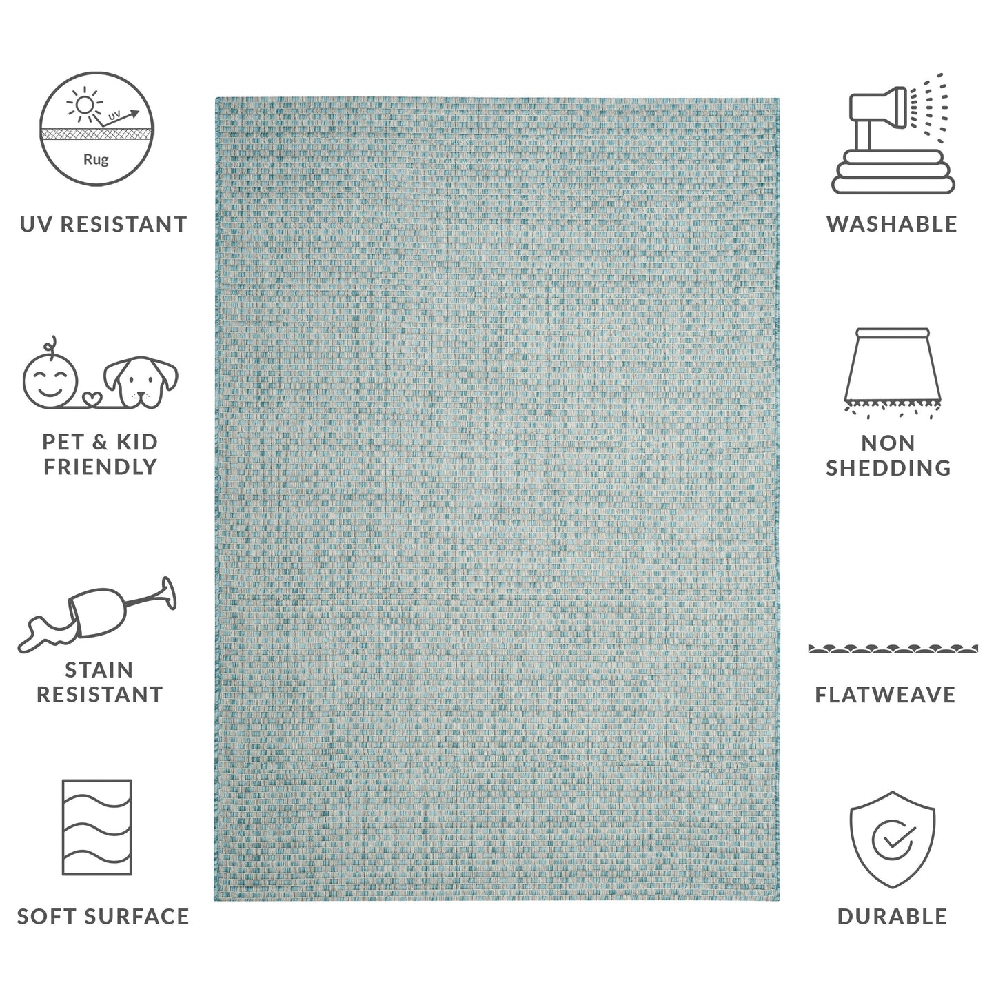 SAFAVIEH Courtyard Ragini Indoor/Outdoor Waterproof Patio Backyard Rug