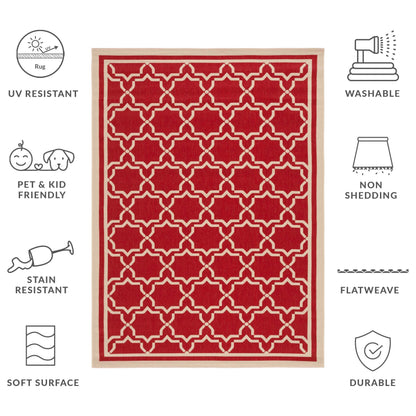 SAFAVIEH Courtyard Thomasina Indoor/ Outdoor Waterproof Patio Backyard Rug